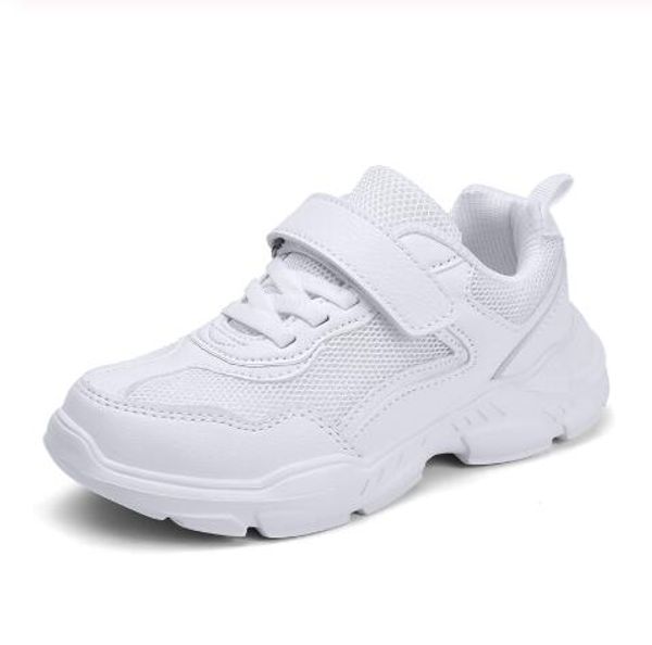 

casual children shoes waterproof sneakers kids white shoes flats girls trainers fashion children leather shoes tenis infantil, Black