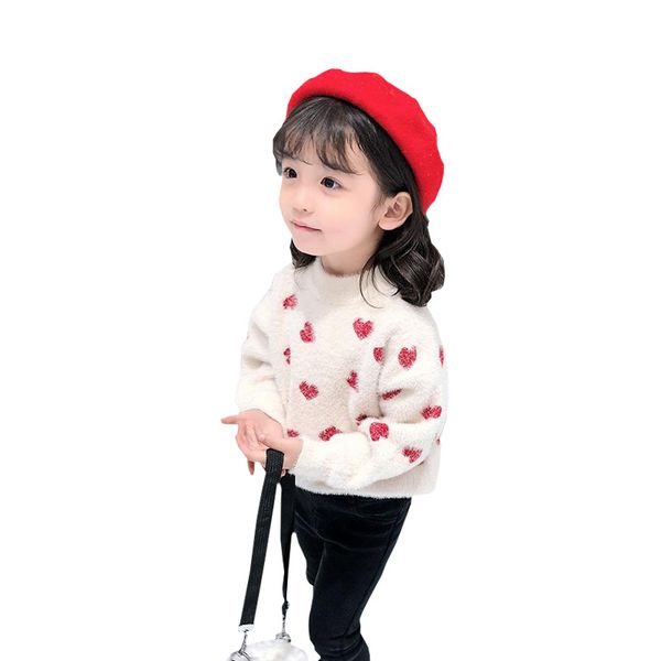 

children's sweater for girl's mink fleece new children's wear girl's sweater wear, Blue