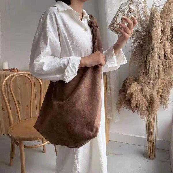 

retro women bag casual shoulder bag suede shopping large-capacity handbag bw01-sb-xxbdfg