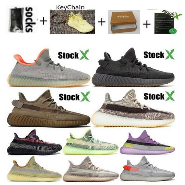 

new v2 mens designer sneakers kanye west antlia synth lundmark gid glow form zebra cream women running shoes mens shoes us13