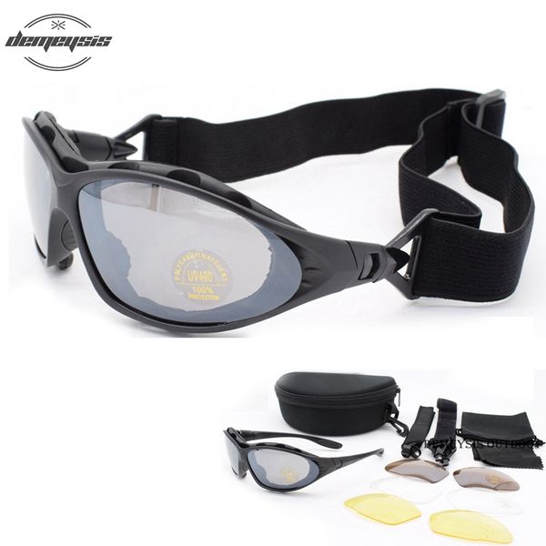 

c4 glasses men motocycle tactical sunglasses outdoor gafas goggles 4 lenses windproof eyewear oculos