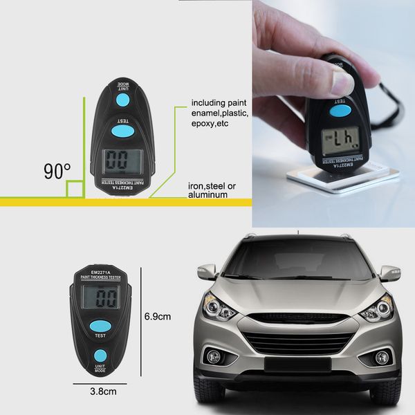 

em2271a digital fe/nfe 0.00-2.20mm thickness gauge coating meter