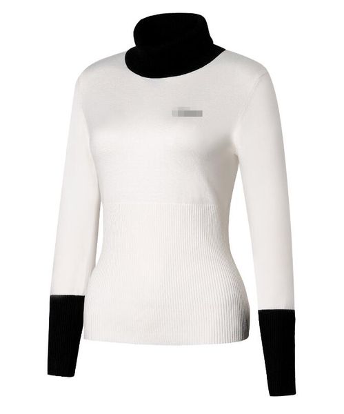 

autumn and winter new golf women's sweater long sleeve, Black;blue