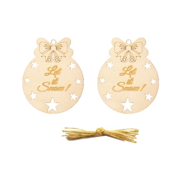 

20pcs wooden cutout christmas tree wooden hanging tags party decoration diy craft kids gift