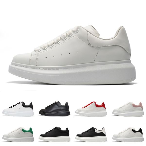 

2020 designer men women sneaker casual shoes smart platform trainers luminous fluorescent seakers back leather chaussures pour hommes shoes, Black