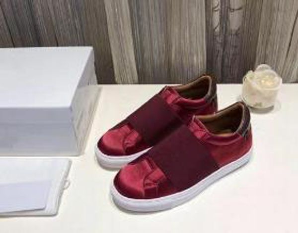 

new arrival 2018 men casual men ladies designer shoes mens elastic band trainers womens white luxury designer sneaker cs05, Black