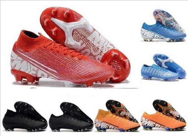

mens low ankle football boots nuovo white pack mercurial vapors 13 elite fg soccer shoes neymar acc superfly xiii 360 cr7 soccer cleats