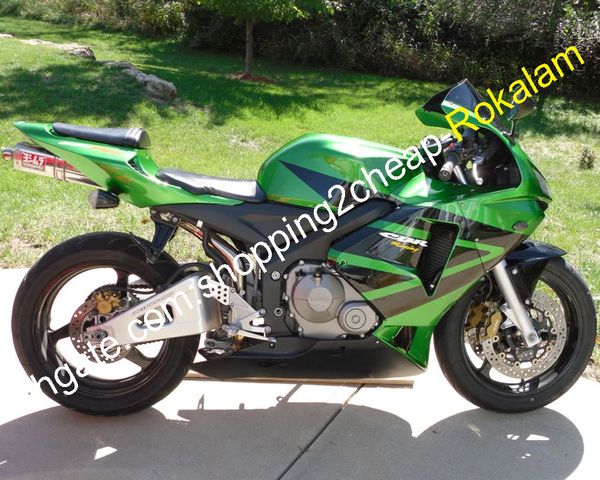 

f5 cowlings for honda shell cbr600rr 05 06 cbr cbr600 600 600rr rr shell green black fairing bodywork 2005 2006 (injection molding)