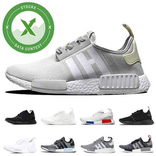 

casual running shoes nmd r1 hu human race ub mens pharrell williams oreo og classic runner sports trainers sneakers36-45