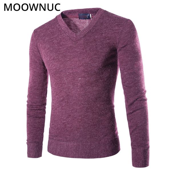 

sweaters pullover men homme slim keep warm solid autumn fashion smart casual male sweaters bottoming shirt v-neck moownuc mwc, White;black