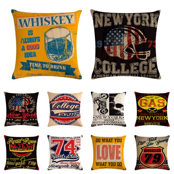 

урожай живопись мотоцикл 79 декоративные диван подушка обложка хлопок белье 74 спорт home decor old fashion throw подушка zy1282