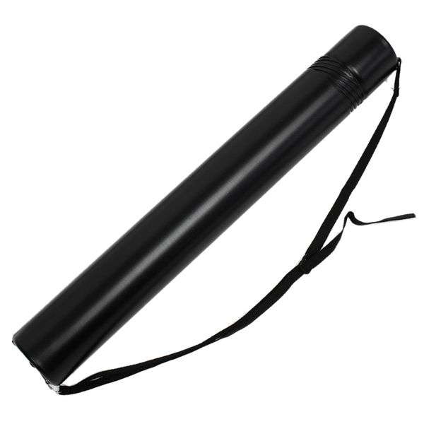 

black plastic drawing picture storage tube poster scroll holder