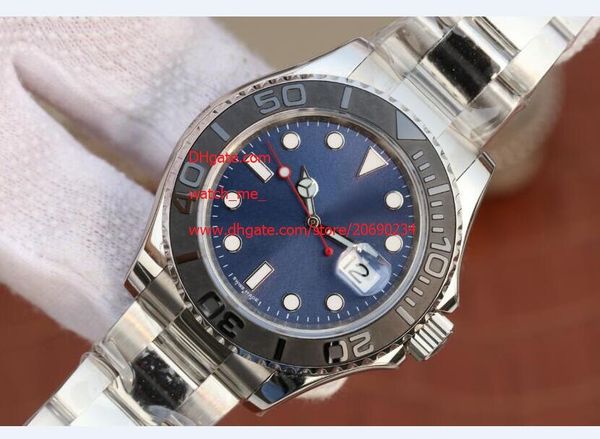 

factory supplier sapphire 40mm 116622 black bezel automatic mechanical mens men's watch watches wristwatches blue dial, Slivery;brown