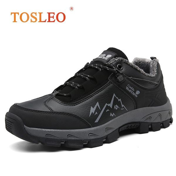 

39-48 men winter shoes plush warm winter boots men big size boots, Black