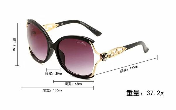 

2018new arrial sunglasses women men round plank frame metal hinge glass lens retro vintage sun glasses goggle with, Black