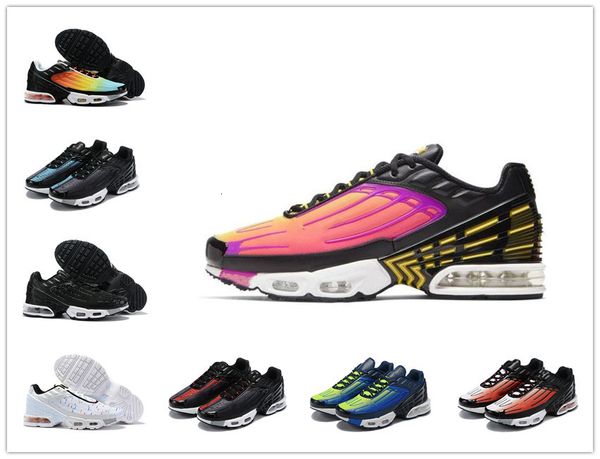

2020 tn plus iii 3 men women coach tuned airs running shoes classic athletic black white sport shock sneakers requin blue spider