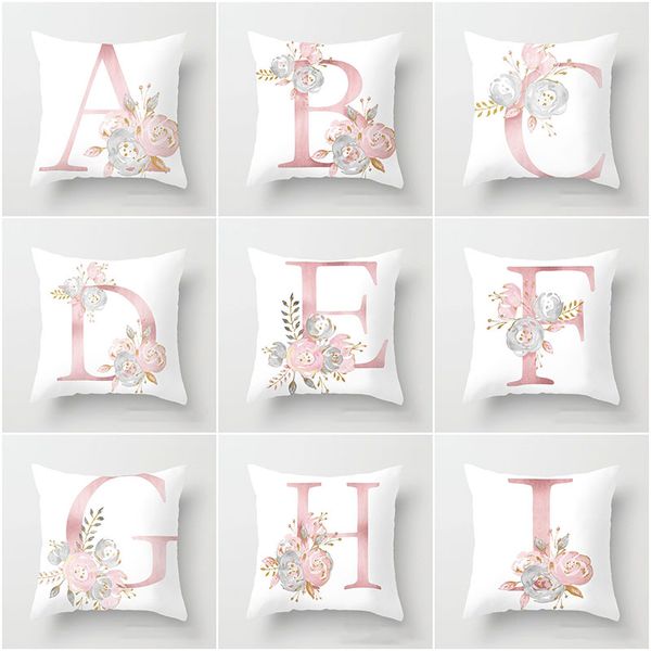 

office cushions cover peach skin polyester fibre pillowslip for car home decoration imperial crown letter print pillow case