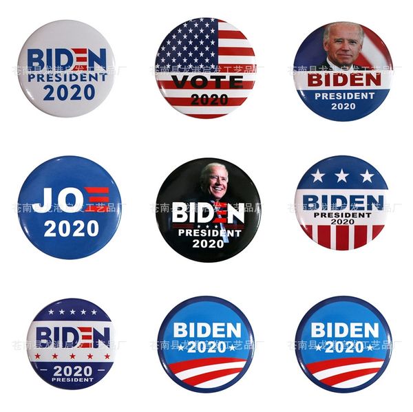 

style patch biden badge for clothing iron embroidered diy patch applique iron sew on patches sewing accessories for clothes 10 1 pcs lot #24, Silver
