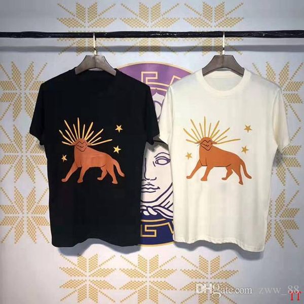 

19ss summer luxury евѬопа иали пний олен звезд tee tshirt мода мђжин женин ђбол, White;black