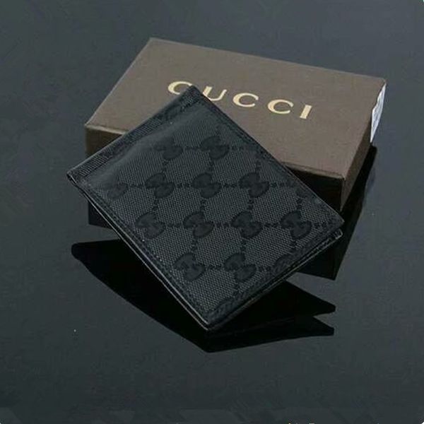 

Genuine leather wallet men new brand fa hion male hort card holder money clip pur e wallet with gift box, Red;black