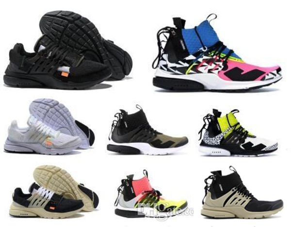 

2019 presto 2.0 mid acronym x racer men women running shoes darts street designer shoes camouflage graffiti casual trainers with box cheap