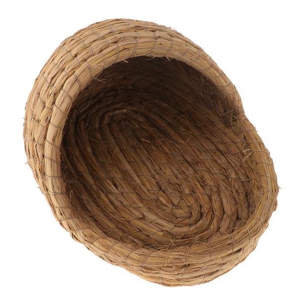 

handwoven straw bed / nest / house parrot hatching breeding grass bird nest