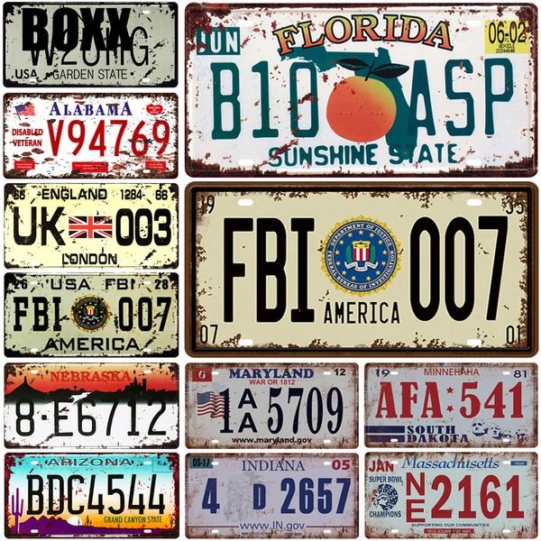 

сша 3 номер автомобиля металлический номерной знак табличка металл старинные жестяные знаки металлические знаки старинные бар украшения плак