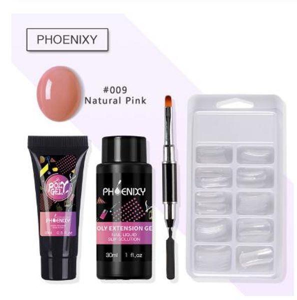 

nail kit manicure set extend builder poly gel kits nail extension uv acrylic builder gel 48w uv led lamp nail gel polish set