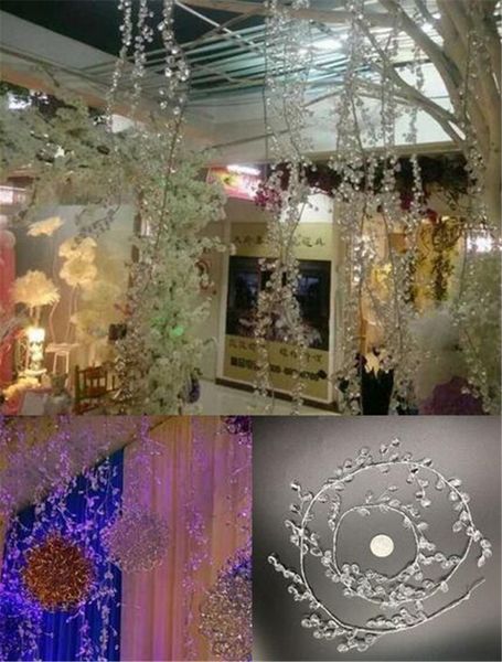 

горячее праздничное событие 100 см кристалл капли воды бисера филиал строка акриловые бусины + алюминиевый провод свадьба