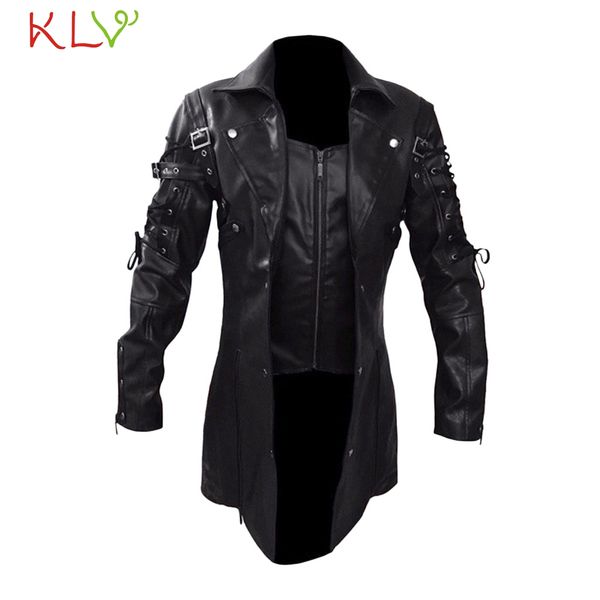 

men jacket casual leather vintage punk motorcycle jackets bomber biker winter coat windbreaker jaqueta de couro masculina 19aug, Black;brown