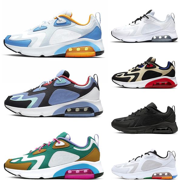 

new cushions maxes 200 snubber mens running shoes for men elastic shoes bordeaux triple black mystic green 200s mens sneakers size 40-46