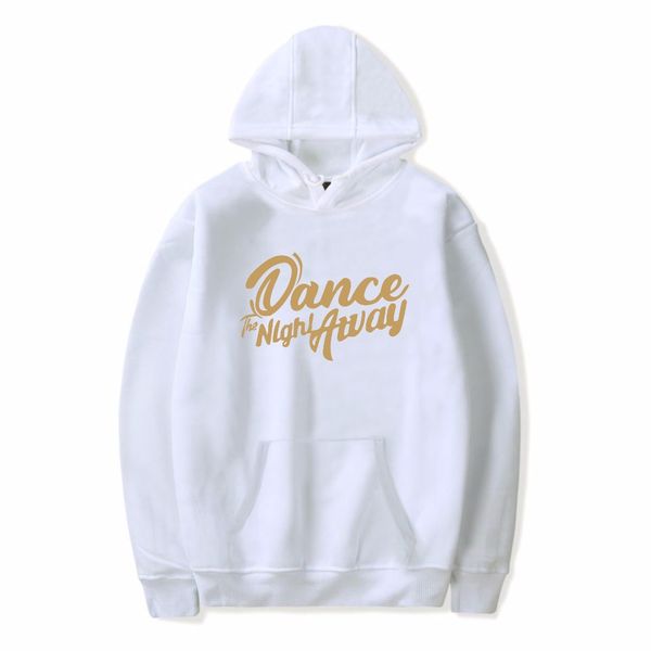 

kpop twice dance the night away hoodies women men harajuku hip hop pullovers fleece sweatshirt streetwear tracksuit sudaderas, Black