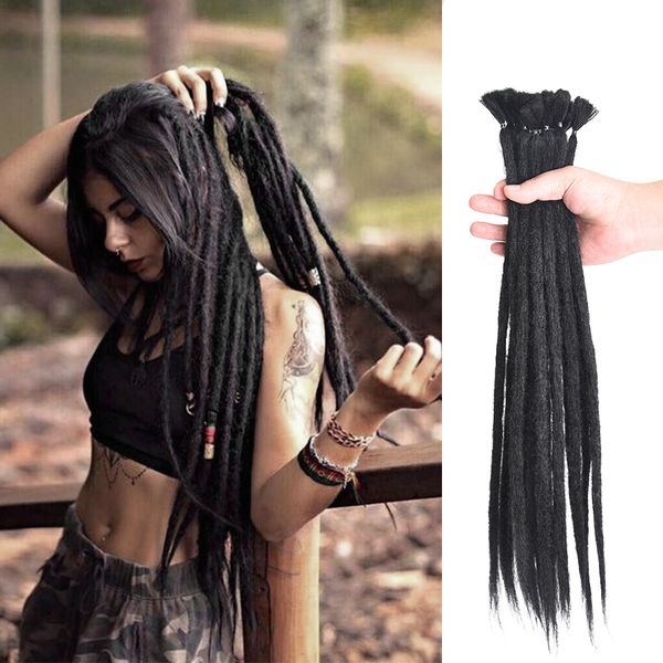 2019 Dreadlocks Hair Extension For Women And Men Handmade Dreads Braiding Hair 1 Strand Crochet Braids Hairstyles From Mart05 1 4 Dhgate Com