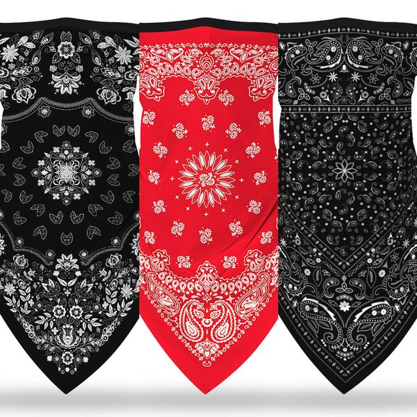 

bmpzi gridoutdoor seamless costumes magic skull mask face scarf scarf cycling riding masks warm neckerchief halloween versatile, Black
