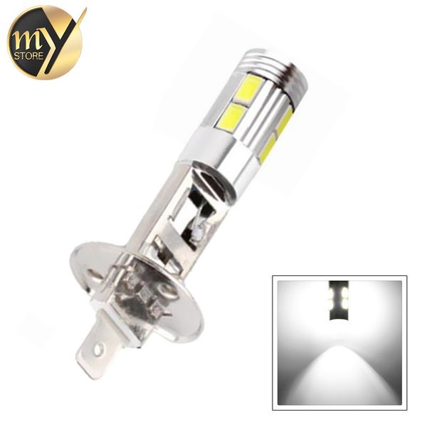 

led car light fog led high power lamp h1 5630 smd auto car bulbs light source parking 12v 6000k headlight white
