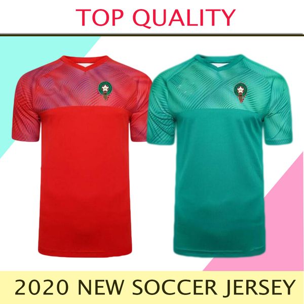 

2020 morocco soccer jerseys 20/21 maillot de foot ziyech boutaib camiseta de futbol boussoufa el ahmadi football shirt, Black