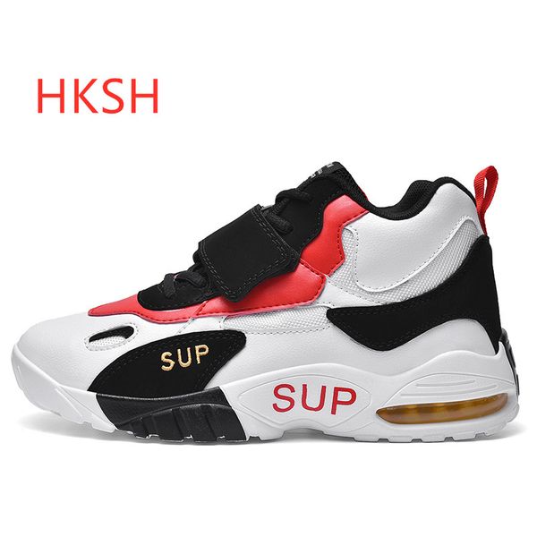 

hkshautumn men's shoes 2019 new men's shoes tidal flow ins super daddy shoe net red couple sports match korean version, Black