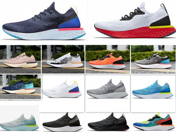 

Wholesale Epic React Fly Knitting men women White Gold Pink Green Outdoor Jogging Casual Sports Sneaker 5.5-11