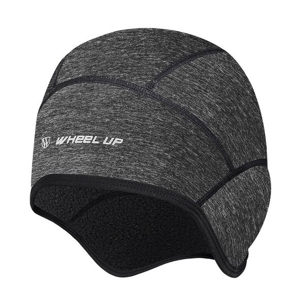 

outdoor sports men women cycling cap bicycle bike helmet liner running skiing fleece windproof warm bandana winter caps hat new, Black