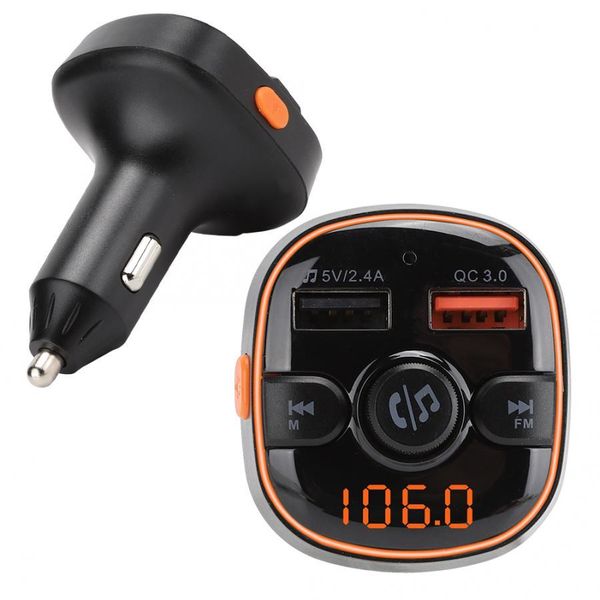 

bc52 hands-bluetooth 5.0 car music mp3 player kit audio fm transmitter modulator suitable for cars trucks 12-24v