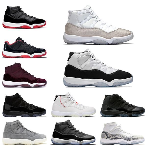 

скидка 11 мужская баскетбольная обувь 11s bred concord 45 металлическая серебряная шапочка и платье jam мужчины женщины спортивные кроссовки