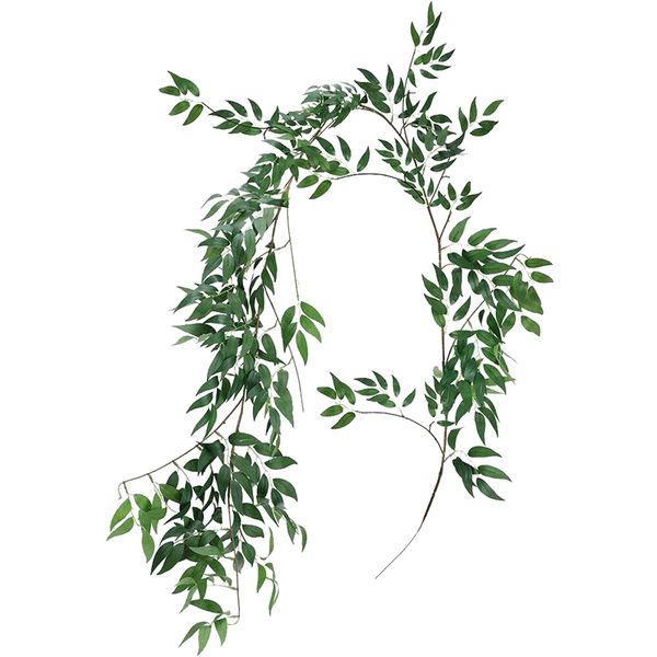 

170см свадебный потолочное winding road layout rattan отель window украшения искусственные цветы willow vine faux листва венок