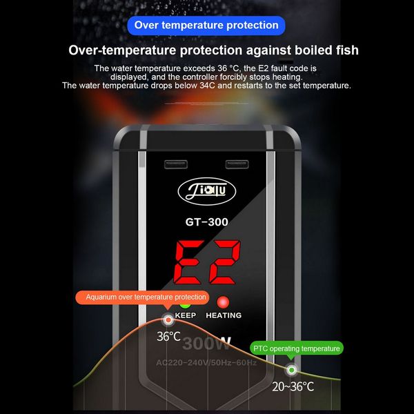 

sunsun 220-240v gt-50/100/300/500/800/1000 ptc fish tank heater automatic constant temperature explosion proof warmer