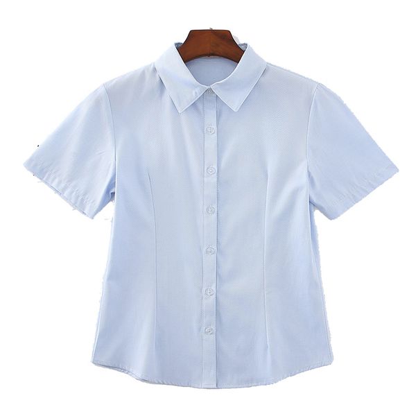 

professional office shirts 2xl to 9xl plus size women blouses turn down collar single breasted short sleeve summer work blouse, White