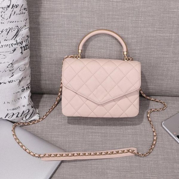 

designer handbags luxury handbags luxury bag new retro chain bag single-shoulder slant cross handbag genuine leather plain color