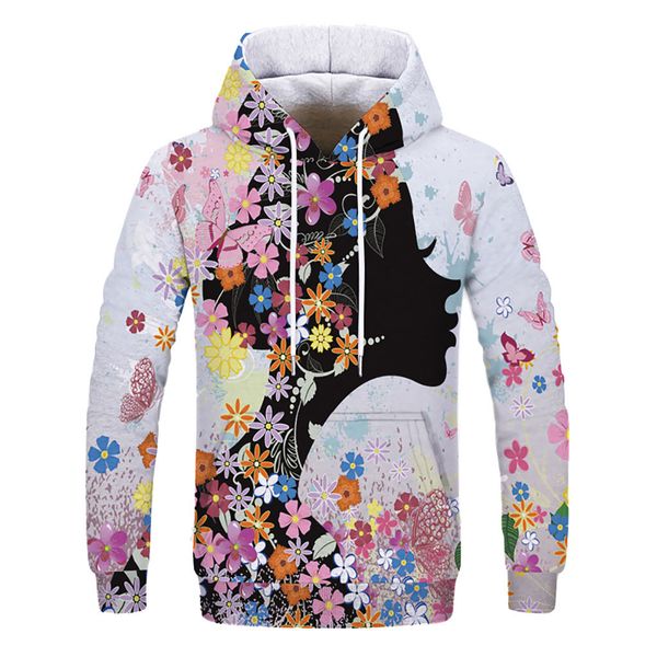 

loves' casual printing long sleeve hoodies sweatshirt hooded pullover fashion brand hoodies sweatshirts mens hooded sweatshirts, Black