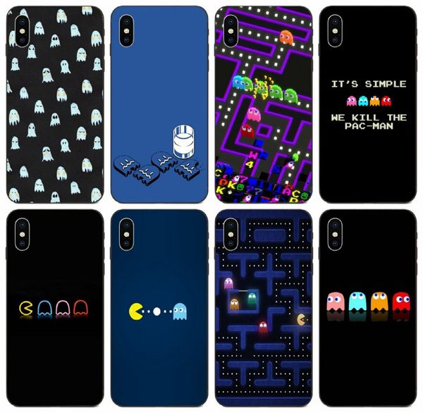 

[tongtrade] cartoon lovers sweetheart pacman ghost video games case for iphone 11 pro max x xs 8s 8 7s 7 6s 6 galaxy j3 j5 j7 huawei p9 case
