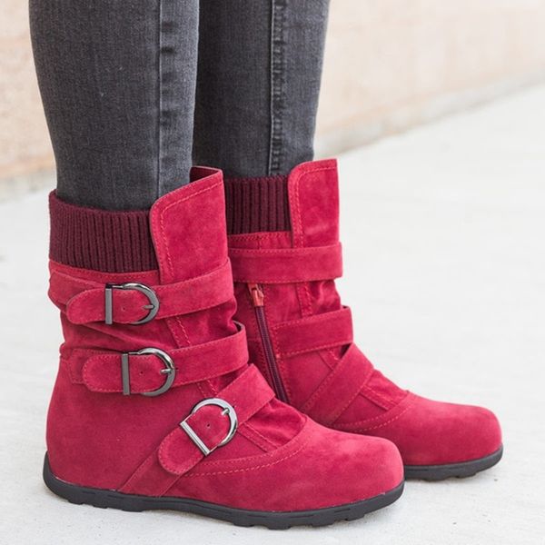 

2019 winter 34-43 large size cotton boots europe and the united states explosion models women's boots non-slip shoes women, Black