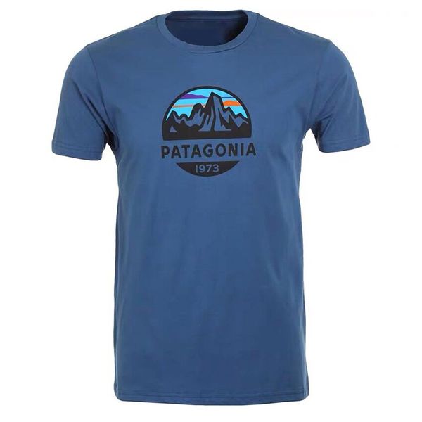 

PATAGONIA Summer T-Shirt Men Cotton Tee Hip Hop O Neck Streetwear Black Gray Short Sleeve T Shirt