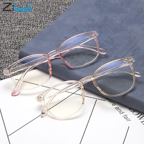 

zilead blue light glasses men computer glasses gaming goggles transparent optical eyewear frame women anti blue ray eyeglasses, White;black